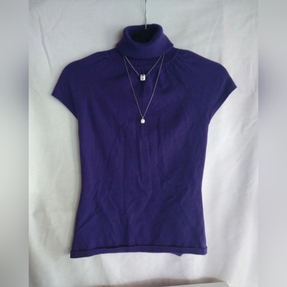 Y2K Sweater Short Sleeve Turtle Neck XXS - Picture 1 of 1